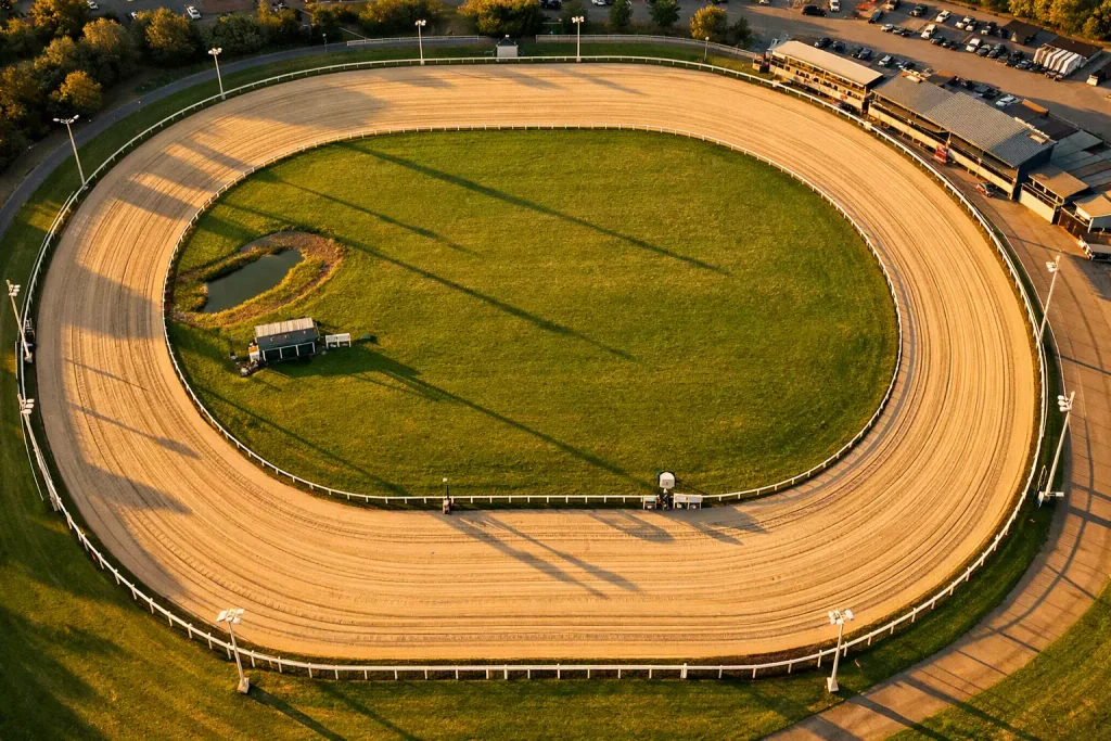 Greyhound form guide printout with highlighted recent runs and grade progression data